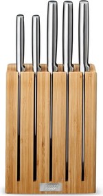 Set di coltelli con lama in acciaio inox e supporto 5 pz Elevate Bamboo – Joseph Joseph
