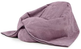 Pouf a sacco per bambini viola con rivestimento in velluto a coste Cocoon 80 – SLOWDOWN