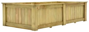 Fioriera Rialzata 196x100x50 Cm İn Legno Di Pino Impregnato /