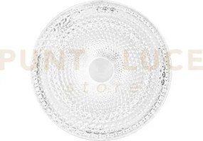 Plafoniera led unika bianca  con diffusore effetto diamantato 40w 3...