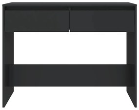 Tavolo consolle nero 100x35x76,5 cm in truciolato