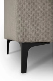 Divano angolare marrone chiaro (con penisola a destra/a L) con rivestimento in ciniglia Fabian – Scandic