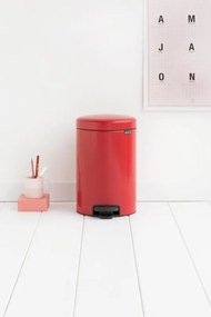 Cestino da bagno a pedale new icon BRABANTIA rosso 12 L in inox