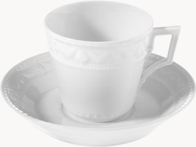 Tazza da caffè in porcellana fatta a mano Kurland con piattino