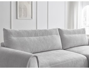 Divano angolare in grigio chiaro Aden – Bobochic Paris