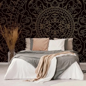 Carta da parati – Ornamento orientale dorato