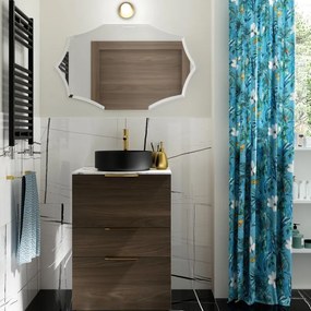 Mobile da bagno sospeso sotto lavabo L 60 x H 84 x P 48 cm lucido, 3 cassetti SENSEA Neo