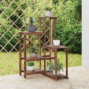 Portafiori 62,5x61,5x101,5 Cm İn Legno Massello Di Abete /