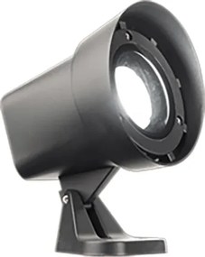 Lampada spot GURU 12x20 cm a pavimento per esterni in alluminio Nero