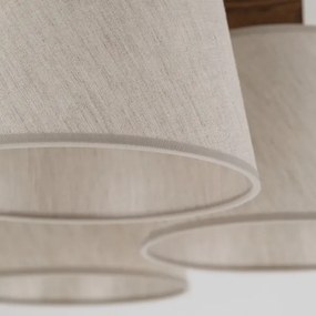 Brilagi - Plafoniera LATTE 5xE27/15W/230V pino/crema