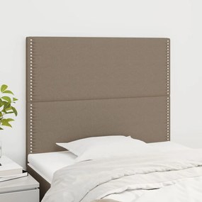 Testiera 2 Pz Tortora 90x5x78/88 Cm İn Tessuto /