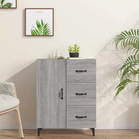 Credenza Grigio Sonoma 69,5x34x90 Cm İn Legno Multistrato /