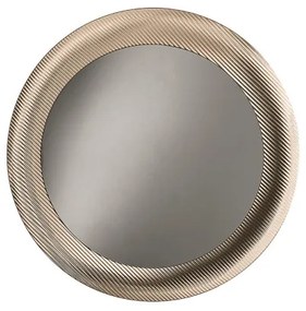 Specchio tondo ENEA con cornice cannettata Oro D120 cm