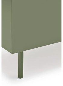 Cassettiera bassa in rovere decorato in colore verde-naturale 165x78 cm Arista - Teulat