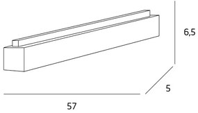 MAXLIGHT C0124D - Plafoniera LED dimmerabile LINEAR LED/18W/230V bianco