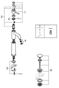 GROHE 23784000 - Miscelatore lavabo START CLASSIC 357 mm cromo lucido