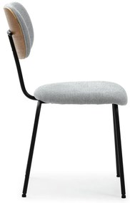 Sedie da pranzo in set in grigio chiaro 4 pz Dash – Marckeric