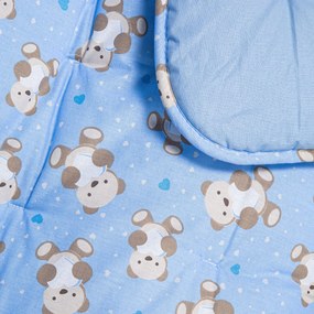 Trapunta Orsacchiotti Baby Azzurro in Cotone Caleffi Kids