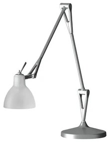 Luxy T2 Lampada da Tavolo Alu/Bianco Opaco - Rotaliana