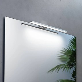 MCJ Luce per specchio a LED Triga IP44, cromo, 40 cm, 3.000K