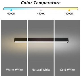 Immax NEO 07255L - Luce LED dimmerabile LUNGO 20W/230V Wi-Fi Tuya nero + +TC