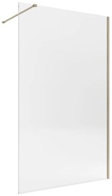 Walk-in L 70 x H 200 cm, vetro 8 mm dorato
