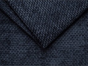 Letto matrimoniale imbottito blu scuro senza testiera 200x200 cm Whale – Micadoni