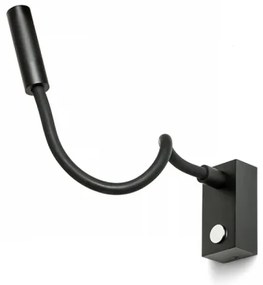 RED - Design Rendl - R10541 - Lampada LED flessibile AIM LED/3W/230V nera