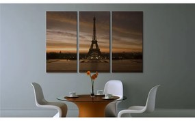 Quadro Torre Eiffel al tramonto  Colore seppia, Dimensioni e Misure 60x40