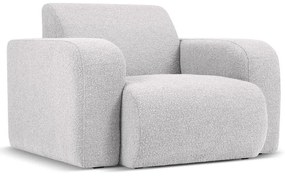 Poltrona grigio chiaro in tessuto bouclé Molino - Micadoni Home