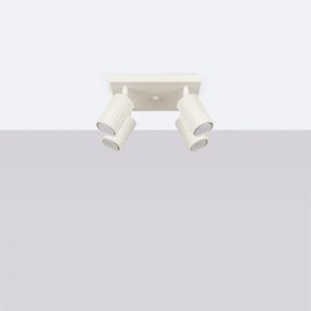 Sollux SL.1602 - Faretto KARBON 4xGU10/10W/230V color crema