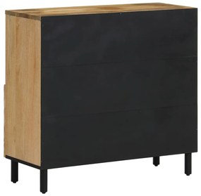 Credenza 80x33x75 cm in legno massello di mango