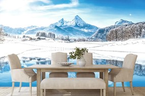 Carta da parati – Paesaggio innevato nelle Alpi