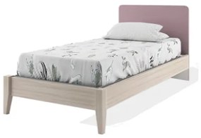 Letto easy con piedi in legno , letto singolo, piazza e mezza e matrimoniale