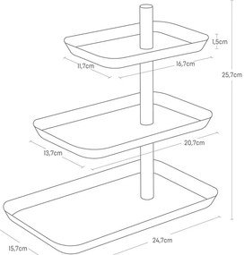 Portagioie in metallo Rin - YAMAZAKI