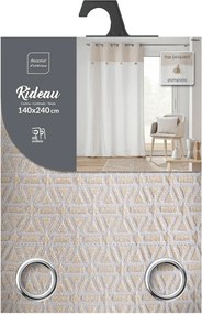 Tenda bianca/beige in misto cotone 140x240 cm Milano – douceur d'intérieur