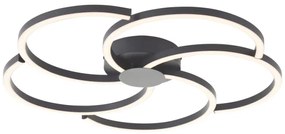 Brilliant - Plafoniera LED dimmerabile FICO LED/32W/230V diametro 57 cm nero