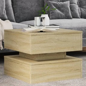 Tavolino Da Salotto Gambe İn Metallo Rovere Sonoma 50x50x40 Cm /