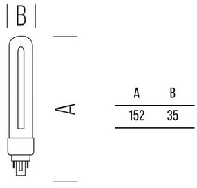 ALC 1000lm 11,5W G24d CW