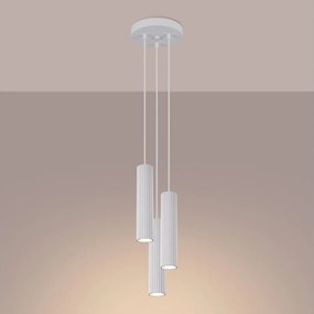 Brilagi - Lampada a sospensione LED su cavo CRESTO 3xGU10/10W/230V bianca