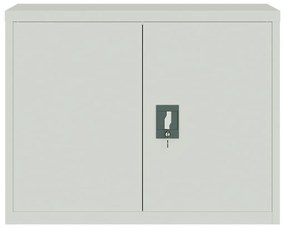 Armadio classificatore grigio chiaro 90x40x70 cm in acciaio