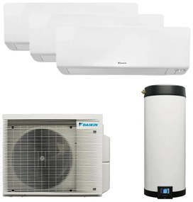 Pompa di calore ariaacqua DAIKIN multi+ triasplit con bollitore 120 L