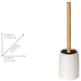 Scopino WC bianco opaco in poliresina Altavalle – Wenko