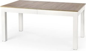Tavolo allungabile Seweryn in rovere sonoma/bianco - L160-300xl90xh76 cm