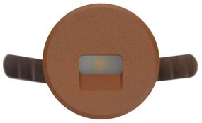 Faretto LED Corten 1W IP67 Professional LED OSRAM - per Gradini Colore  Bianco Caldo 2.700K