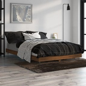 Giroletto Senza Materasso Rovere Marrone 120x190 Cm Truciolato /