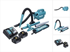 Dcl 184 rg Aspiratore a batteria 18 v - 54 mbar - 0,5 l + 2x Batterie 6,0 Ah + Caricabatterie - Makita