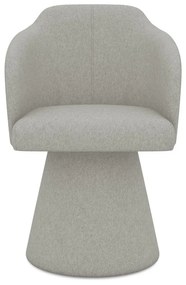 Sedia da pranzo grigio chiaro in imbottito Kanoa – Makamii