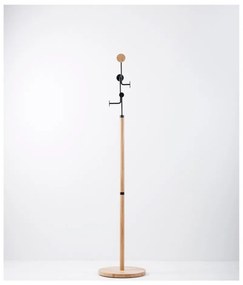 Portaoggetti in legno massiccio di quercia con dettagli neri Hook - Gazzda