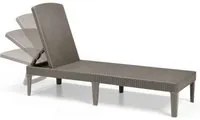 SDRAIO LETTINO PRENDISOLE JAIPUR SUNLOUNGER COLORE CAPPUCCINO, 187,5X58X29 CM - KETER